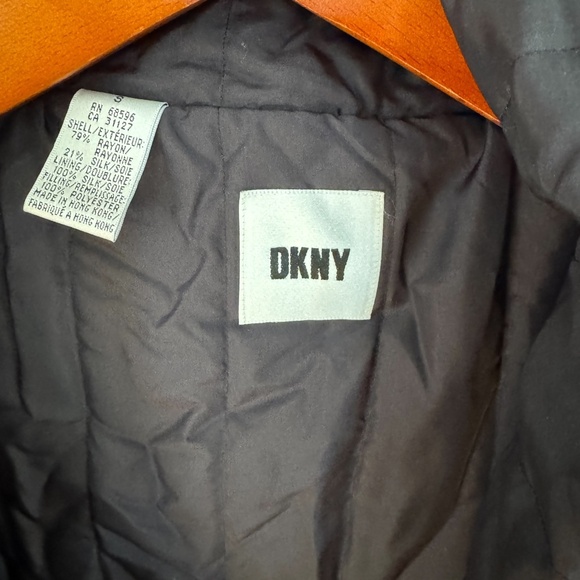 Womens, Donna Karan Black Velvet Coat.  Size: S,  Color:  Black - Picture 5 of 6